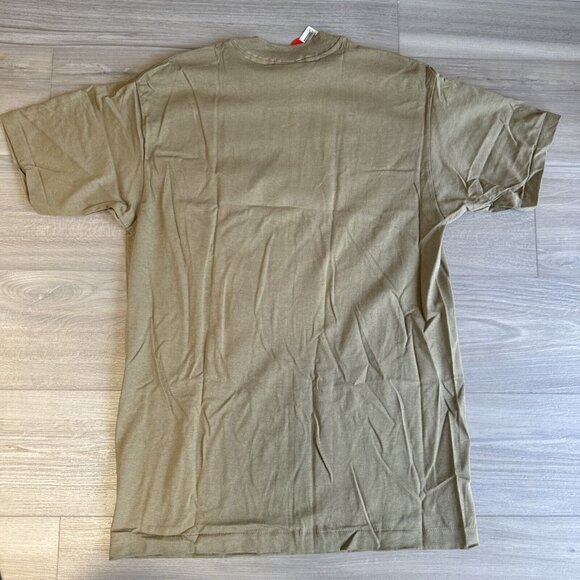 Vintage Dickies Men’s Pocket T Shirt Sz L Tan Brown Made USA Single Stitch NWT - Picture 8 of 8